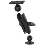 RAM-202-153-202U RAM Mounts Drill-Down Double Ball Mount for Humminbird Helix 5 - Synergy Mounting Systems