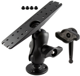 RAM-D-111-C-KNOB9H RAM Mounts Large Marine Electronics Mount with RAM® Hi-Torq™ Wrench - Synergy Mounting Systems