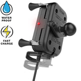 RAM-HOL-UN12WB-V7M RAM Mounts Tough-Charge™ Waterproof Wireless Charging Holder with Charger - Synergy Mounting Systems