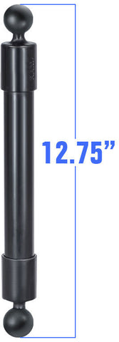 RAP-BB-230-14U RAM Mounts 12.75" Long Extension Pole w/1" Diameter Ball On Each End - Synergy Mounting Systems