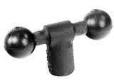 RAM-B-217-1U RAM Mounts Dual 1-Inch Ball Base with 1/2" NPT Female Threaded Hole - Synergy Mounting Systems