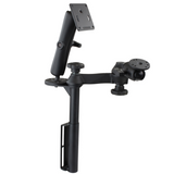 RAM-VB-181-WEST1  RAM Mounts Vertical Drill-Down Mount with Swing Arms and Double Ball Mount - Synergy Mounting Systems