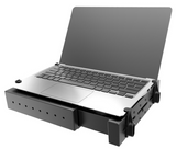 RAM-234-3FL RAM Mounts Universal Laptop Tough-Tray Holder w/ Flat Retaining Arms - Synergy Mounting Systems