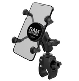 RAM-B-400-A-HOL-UN7BU RAM Mounts X-Grip® Phone Mount with RAM® Tough-Claw™ Small Clamp Base - Synergy Mounting Systems