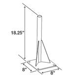 RAM-VBD-122 RAM Mounts Universal Drill-Down Laptop Mount Base - Synergy Mounting Systems