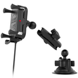 RAM-B-166-UN12W RAM Mounts Tough-Charge™ Waterproof Wireless Charging Suction Cup Mount - Synergy Mounting Systems