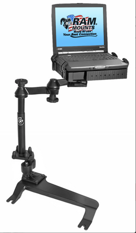 RAM-VB-131A-SW1 RAM Mounts No-Drill Laptop Mount for GMC Sierra, Yukon +MORE - Synergy Mounting Systems