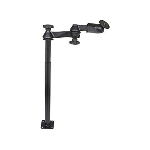 RAM-VP-SW1-1218 RAM Mounts Tele-Pole™ with 12" & 18" Poles, Double Swing Arms & Round Plate - Synergy Mounting Systems