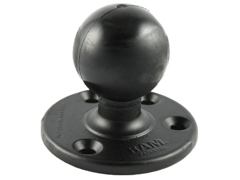 RAM-D-202U RAM Mounts Large 3.68-Inch Dia Round Plate with D-Size 2.25-Inch Ball - Synergy Mounting Systems