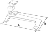 RAM-VB-159 RAM Mounts No-Drill Laptop Base for Chevrolet Avalanche, Silverado + - Synergy Mounting Systems