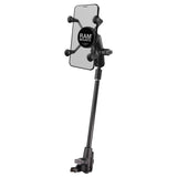 RAM-B-238-WCT-9-UN7 RAM Mounts Small X-Grip® Phone Mount for Wheelchair Seat Tracks - Synergy Mounting Systems