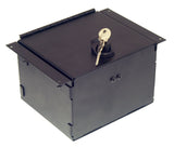 Havis C-AP-0645-L 6" Accessory Pocket W/Hinged Lid & Lock, 4.5" Deep - Synergy Mounting Systems