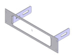 Havis C-EB20-SMC-1P 1-Piece Equipment Mounting Bracket, 2" Mounting Space, Fits Federal Signal SMC-1 Model 330102, SMC-3 Model 330103, SMC-5 Model 331102, SMC-16 Model 330132, SMC-56 Model 33