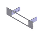 Havis C-EB20-TK8-1P 1-Piece Equipment Mounting Bracket, 2" Mounting Space, Fits Kenwood TK-860 - Synergy Mounting Systems