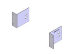 Havis C-EB25-TM4 2-Piece Equipment Mounting Bracket, 2.5" Mounting Space, Fits Unitrol Touchmaster TM4 - Synergy Mounting Systems