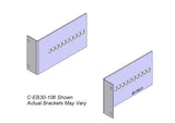 Havis C-EB30-125 2-Piece Equipment Mounting Bracket, 3" Mounting Space, 1.25" Bend - Synergy Mounting Systems