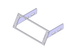 Havis C-EB30-EFS-1P-A Angled 1-Piece Equipment Mounting Bracket, 3" Mounting Space, Fits E.F. Johnson Ascend/Summit Radio, 53SL - Synergy Mounting Systems