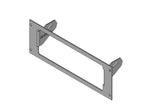 Havis C-EB30-KNX-1P-A Angled 1-Piece Equipment Mounting Bracket, 3" Mounting Space, Fits Kenwood radios - Synergy Mounting Systems