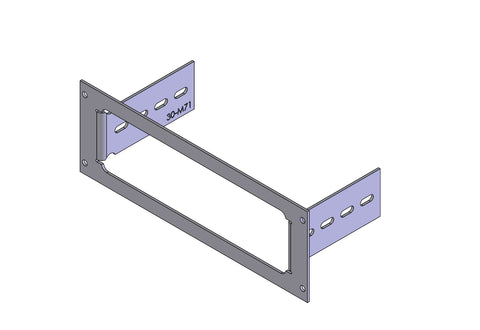 Havis C-EB30-M71-1P 1-Piece Equipment Mounting Bracket, 3" Mounting Space, Fits M/A-COM M7100 - Synergy Mounting Systems