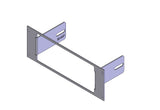 Havis C-EB30-RSP-1P 1-Piece Equipment Mounting Bracket, 3" Mounting Space, Fits Misc. Roadrunner SP1040PCB - Synergy Mounting Systems