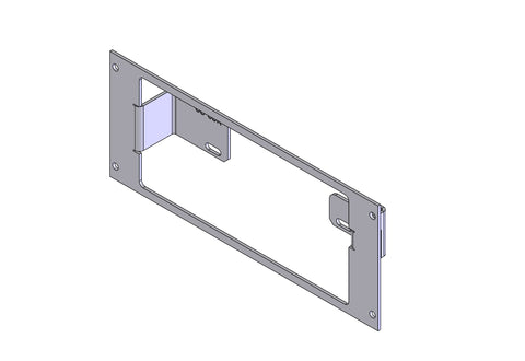 Havis C-EB35-SSR-1P 1-Piece Equipment Mounting Bracket, 3.5" Mounting Space, Fits Federal Signal SS2000 Series, V7 Series, Q2B - Synergy Mounting Systems