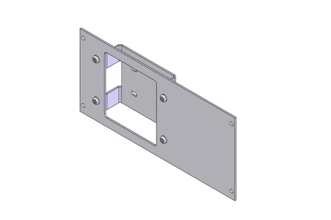Havis C-EB40-FSS-1P 1-Piece Equipment Mounting Bracket, 4" Mounting Space, Fits Federal Signal SS200 - Synergy Mounting Systems