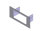 Havis C-EB40-MXT-1P 1-Piece Equipment Mounting Bracket, 4" Mounting Space, Fits Motorola  XTVA base station vehicle adapter - Synergy Mounting Systems