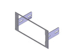 Havis C-EB40-TOM-1P 1-Piece Equipment Mounting Bracket, 4" Mounting Space, Fits Misc. Tomar 940, 948L & 948L-DCP - Synergy Mounting Systems