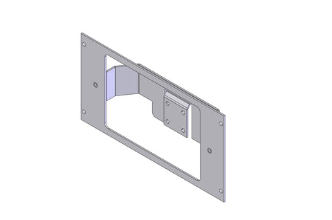 Havis C-EB45-L3F-1P 1-Piece Equipment Mounting Bracket, 4.5" Mounting Space, Fits Misc. L3/Mobile Vision Flashback 3 Display - Synergy Mounting Systems