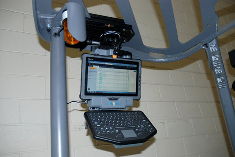 Havis C-MH-1002 Forklift Fixed Overhead Mounting Package for Tablets with Keyboard Tray - Synergy Mounting Systems
