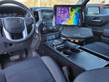 Havis C-VS-2600-SILV Wide Flat 26" Vehicle Specific Console for 2019-2021 Chevrolet Silverado and GMC Sierra - Synergy Mounting Systems