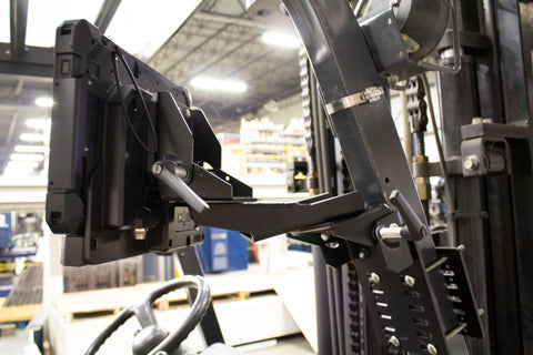 Havis MH-1012 Heavy-Duty Forklift Clamp Mount With 5" Extending Arm - Synergy Mounting Systems
