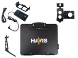 Havis PKG-DS-GTC-1009 Package - Cradle (no dock) with LPS-140 (120W Vehicle Power Supply with LPS-208), LPS-211 (Multipurpose Bracket), and DS-DA-422 (Screen Support) for Getac K120 Convertib