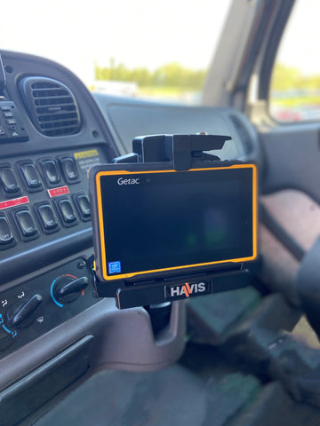 Havis PKG-HCS-GTC-712-CUP Electronic Logging Device Cup Holder Solution for GETAC Z710 and ZX70 Rugged Tablets - Synergy Mounting Systems