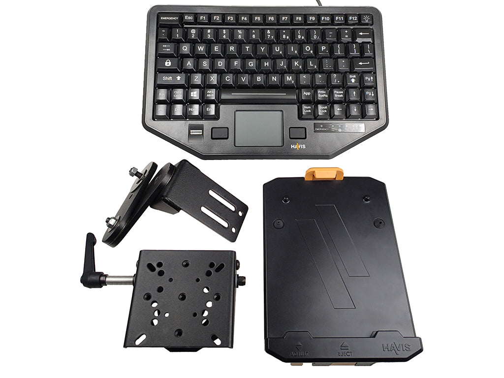 Havis PKG-KBM-104 Premium Dual Authentication Keyboard Mount Package