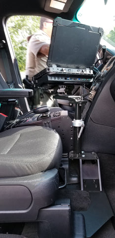 Havis PKG-PSM-153 2013-2019 Ford Interceptor Utility & 2011-2019 Ford Explorer (Retail Standard Passenger Side Mount Package - Synergy Mounting Systems