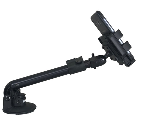 Havis PKG-WIN-102 Telescoping Universal Rugged Phone Cradle & Industrial Strength Suction Cup Mount - Synergy Mounting Systems