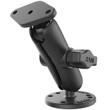 RAM-B-138U RAM Mounts Double Ball Drill-Down Mount with Diamond Plate - Synergy Mounting Systems
