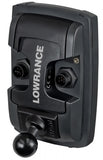 RAM-B-202U-LO11 RAM Mounts Quick Release Adapter with B Size 1" Ball for "LIGHT USE" Lowrance Elite-4 & Mark-4 Series Fishfinders - Synergy Mounting Systems