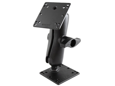 RAM-D-102U-246 RAM Mounts D Size 2.25" Double-Socket Arm with Two VESA Plates - Synergy Mounting Systems