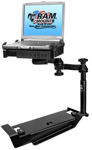 RAM-VB-189-SW1 RAM Mounts No-Drill™ Laptop Mount for '11-13 Chevy Caprice - Synergy Mounting Systems