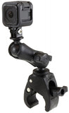 RAP-B-400-GOP1U RAM Mounts Small Tough-Claw with Custom GoPro®/Action Camera Adapter - Synergy Mounting Systems
