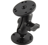RAM-B-101U-A RAM Mounts Double 1-Inch Ball Mount with Two 2.25-Inch Round Plates - Synergy Mounting Systems