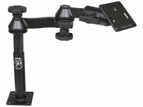 RAM-VP-SW1-47-2461 RAM Mounts Tele-Pole™ with 4" & 7" Poles, Swing Arms & 75x75mm VESA Plate - Synergy Mounting Systems