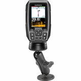 RAM-B-101-G4 RAM Mounts Double Ball Mount with Hardware for Garmin Striker + More - Synergy Mounting Systems