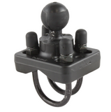 RAM-B-235U RAM Mounts 1 Inch Ball with Double U-Bolt Base for 1 - 1.25 Inch Rails - Synergy Mounting Systems