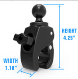 RAM-B-400-C-UN10U RAM X-Grip® Large Phone Mount with Long Arm & Tough-Claw™ Small Clamp Base - Synergy Mounting Systems