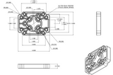 RAP-356U RAM Mounts Adapt-To-RAM™ Hole Pattern Plate Adapter - Synergy Mounting Systems