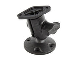 RAP-B-104U RAM Mounts Single Socket Ball Mount w/ Round Composite Base - Synergy Mounting Systems