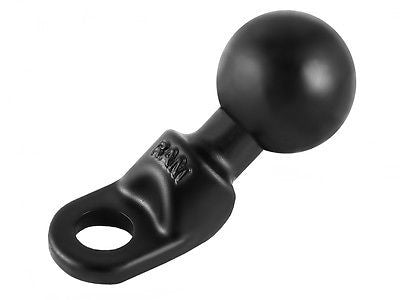 RAM-B-272U RAM Mounts Motorcycle Base with 9mm Hole and 1" Ball - Synergy Mounting Systems